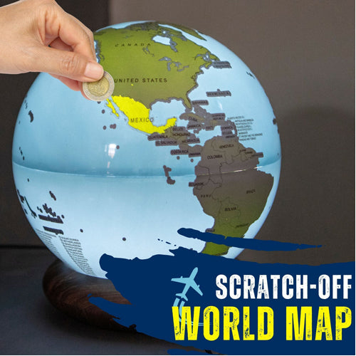 GlobeTrotter Scratch Off Globe Lamp