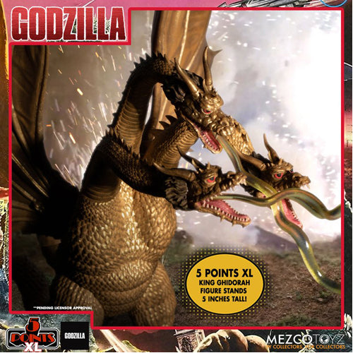 Godzilla: Destroy All Monsters - 5 Points 4 Figures XL Round 2 Pack (King Ghidorah, Manilla, Gorosaurus, and Baragon)