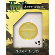 Gold 40mm Translucent Bases - 5 Pack