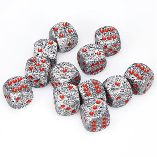 Granite: Speckled D6 Set of 12 (16mm)