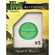 Green 40mm Translucent Bases - 5 Pack