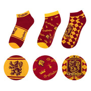 Harry Potter Ankle Socks 3-Pack Gryffindor