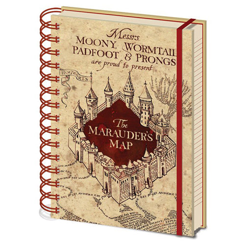 Harry Potter Notebook A5 Marauders Map
