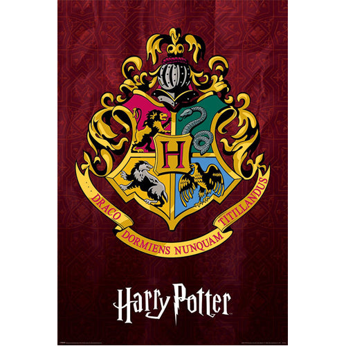 Harry Potter Poster Pack Colourful Crest Hogwarts 61 x 91 cm (4)