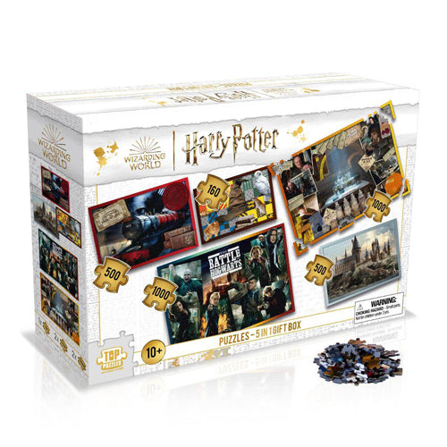 Harry Potter Puzzle 5-in-1 (2x 1000pc, 2x 500pc, 1x 160pc)