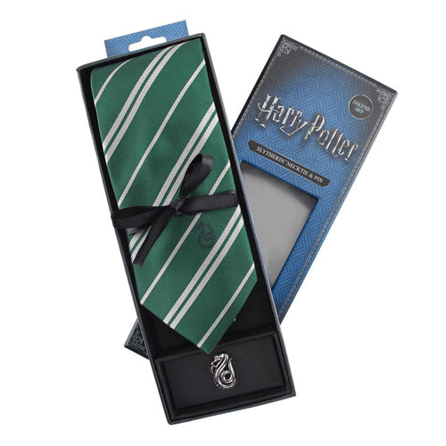 Harry Potter Tie & Metal Pin Deluxe Box Slytherin