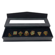 Heavy Metal Feywild Copper and Green RPG Dice Set for Dungeons & Dragons