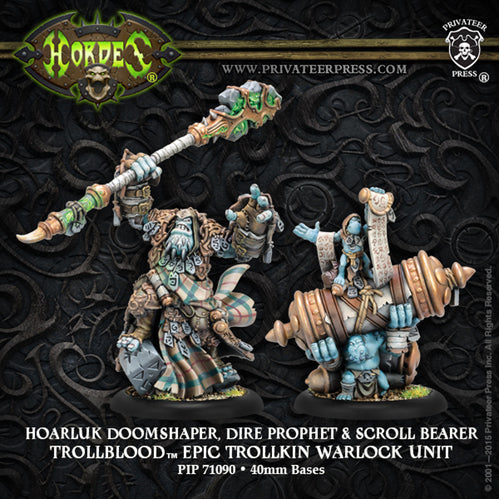 Hoarluk Doomshaper Dire Prophet Trollblood Epic Trollkin Warlock Unit