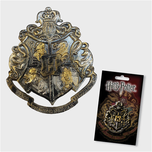 Hogwarts Crest Gun Metal Pin