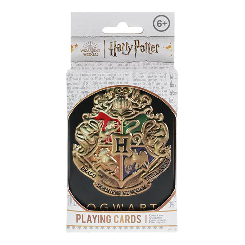 Hogwarts Playing Cards in a Tin Black