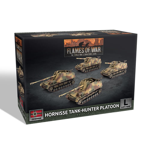 Hornisse (8.8cm) / Hummel (15cm) Tank-Hunter Platoon (x4 Plastic)