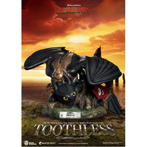 How To Train Your Dragon Master Craft Statue Toothless 24 cm