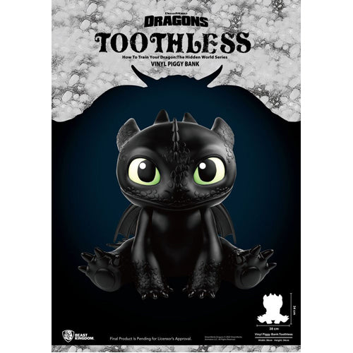How To Train Your Dragon Piggy Vinyl Bank Toothless 34 cm