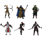 Human Adventurers Party of 6 Set A 28mm Pre-painted Plastic Miniatures