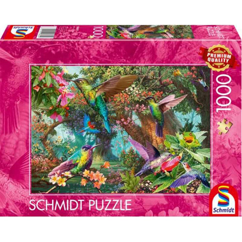 Hummingbirds in a Burst of Colour Puzzle - 1000 Pieces