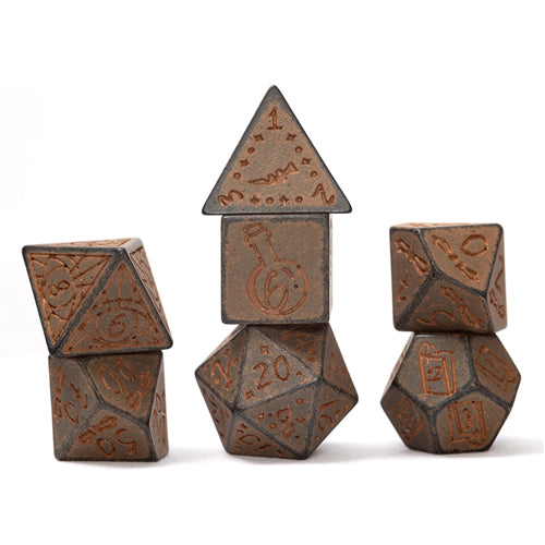 Illusory Stone - Granite 7-Piece Polyhedral Dice Set - Sirius Dice