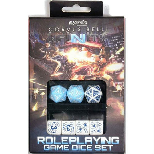 Infinity RPG Dice Set - Pan Oceania (set of 7)