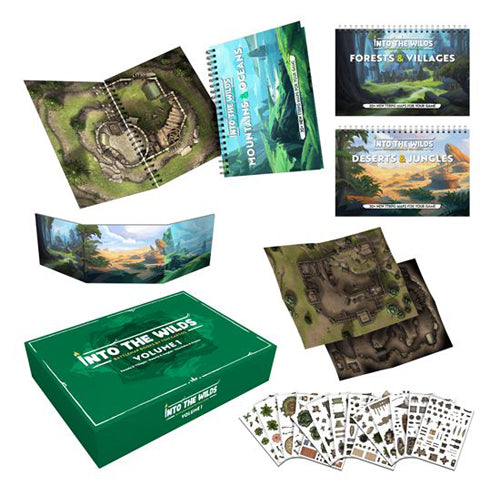 Into The Wilds Battlemaps: Volume 1 Three Book Box Set