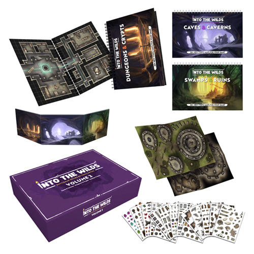Into The Wilds Battlemaps: Volume 2 Three Book Box Set