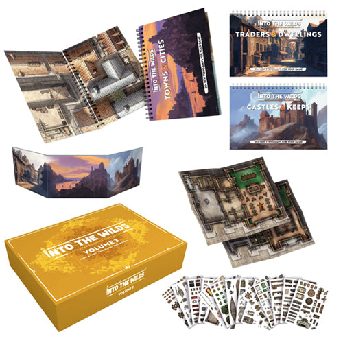 Into The Wilds Battlemaps: Volume 3 Three Book Box Set