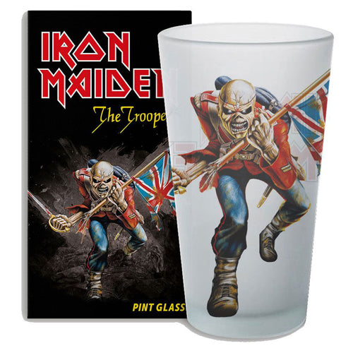 Iron Maiden Pint Glass The Trooper