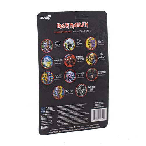 Iron Maiden Reaction Figure Wave 1- Soldier Eddie (Glow) Back
