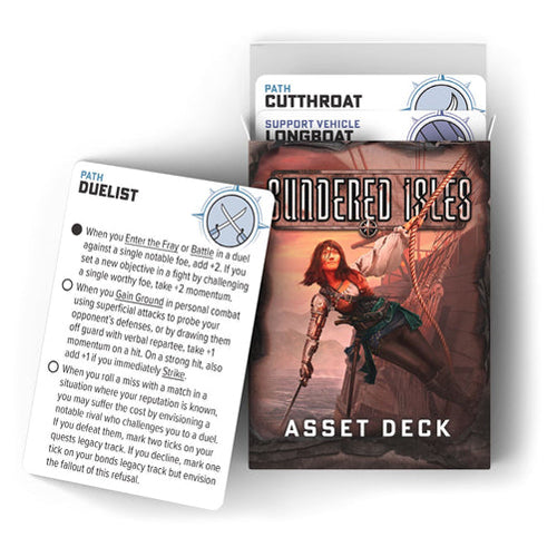 Ironsworn Starforged RPG: Sundered Isles Asset Deck