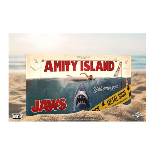 JAWS: Amity Island Metal Sign