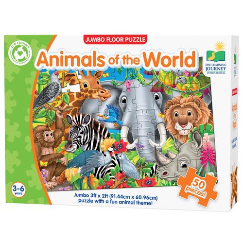 Jumbo Floor Puzzles Animals World