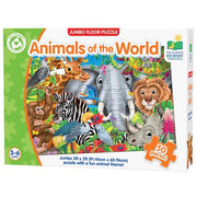 Jumbo Floor Puzzles - Animals of the World (50 Pieces)