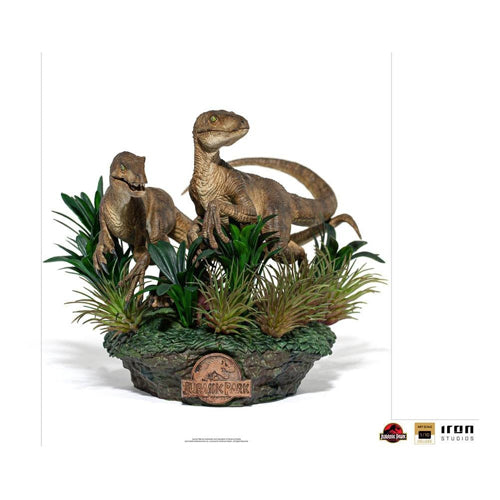 Jurassic Park 1/10&#2013266080Scale Figure Deluxe Just the Two Raptors