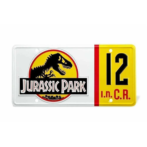 Jurassic Park: Dennis Nedry 12 Licence Plate Replica
