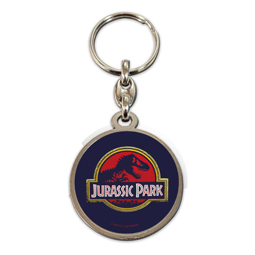 Jurassic Park Metal Keychain Movie Logo 7 cm