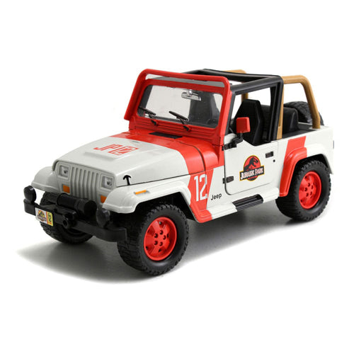 Jurassic World Diecast Model 1/24 1992 Jeep Wrangler