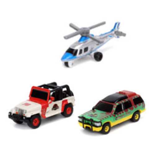 Jurassic World Nano Hollywood Cars Diecast Mini Cars 4-Pack