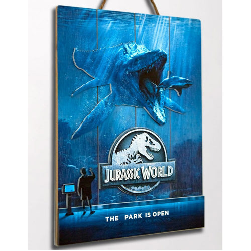 Jurrassic World The Park Is Open WoodArts 3D Print