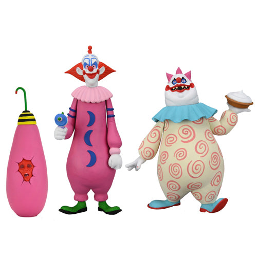 KILLER KLOWNS FROM OUTER SPACE TOONY TERRORS SLIM AND CHUBBY 6 INCH SCALE ACTION FIGURE 2-PACK