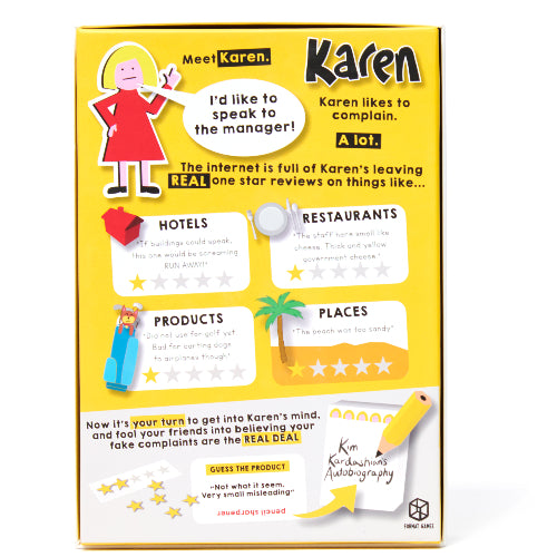 Karen Game Box Back
