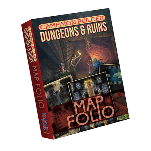 Kobold Press - Campaign Builder Dungeons and Ruins Map Folio Hardcover