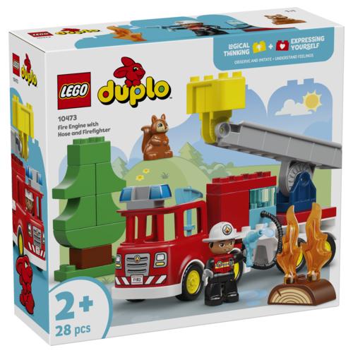 Lego DUPLO Town 10473 Fire Truck with Hose and Firefighter