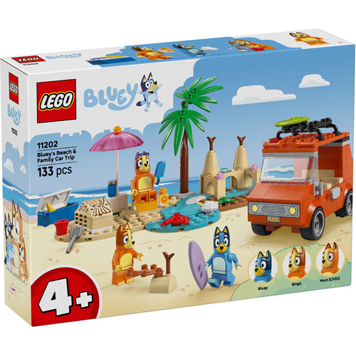 Lego Bluey 11202 La plage et la voiture familiale de Bluey