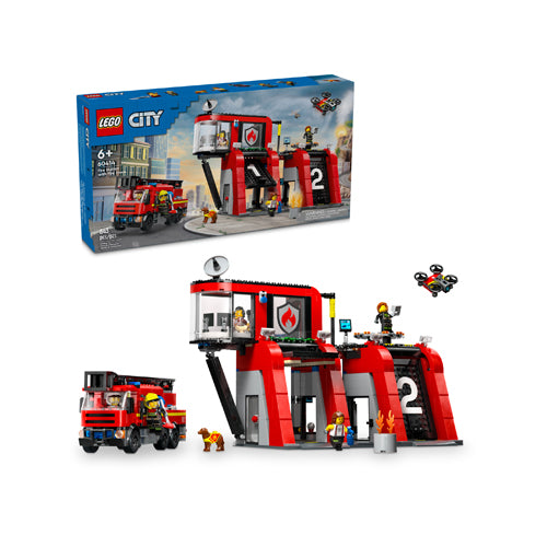 LEGO City Fire 60414 Fire Station with Fire Truck