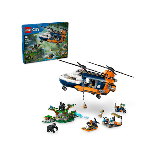 LEGO 60437 Jungle Explorer Helicopter at Base Camp