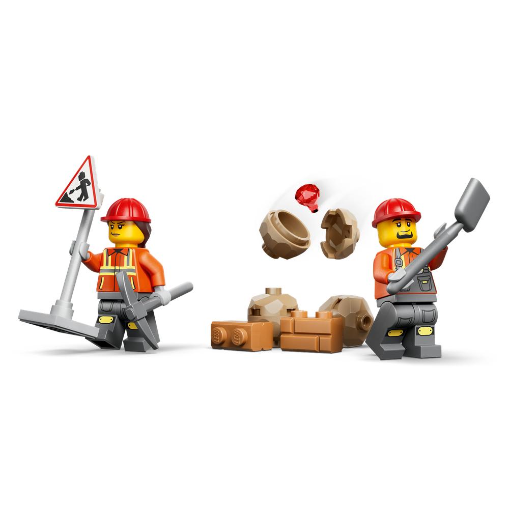 Lego City 60480 Yellow Backhoe Loader