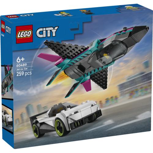 Lego City Great Vehicles 60489 Jet vs. Car