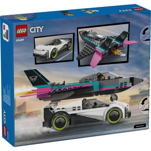 Lego City Great Vehicles 60489 Jet vs. Car