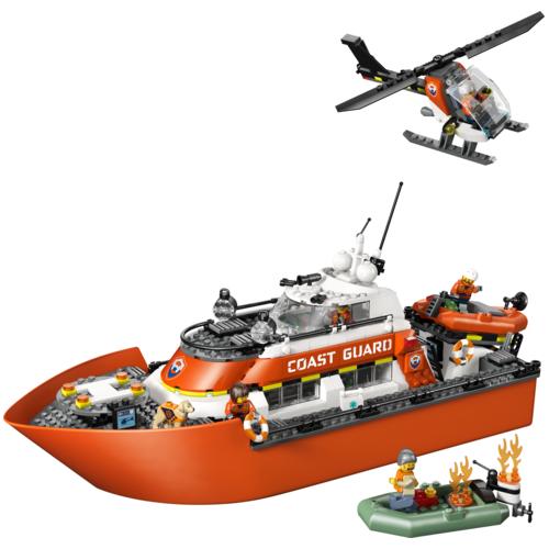 Lego City Exploration 60504 Coast Guard Rescue Boat & Helicopter