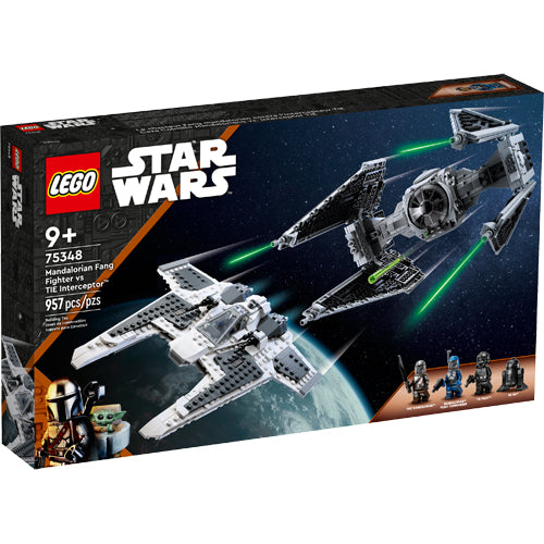 LEGO Star Wars 75348 Mandalorian Fang Fighter vs. TIE Interceptor