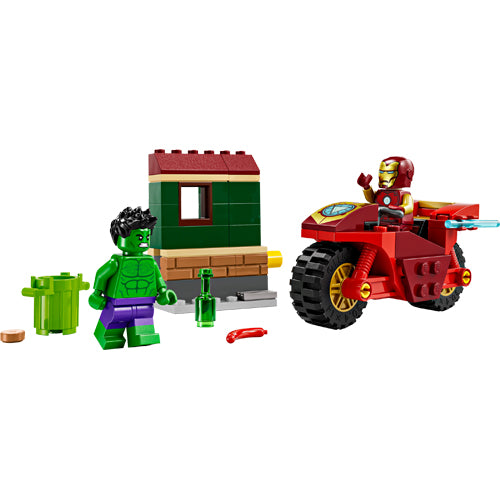 LEGO 76287 Super Heroes Marvel Iron Man with Bike and The Hulk