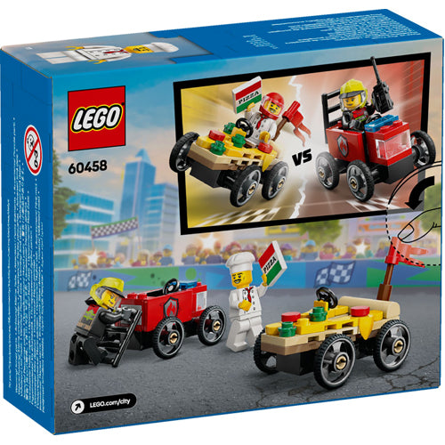 LEGO City 60458 Pizza vs. Fire Truck Race Car Pack